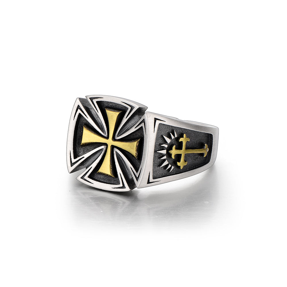 Vintage High Street Cross Sterling Silver Rings