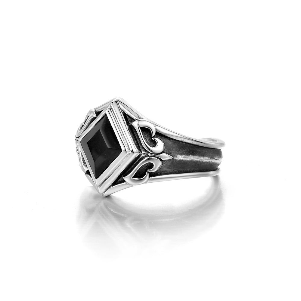 Sterling Silver Onyx Rings