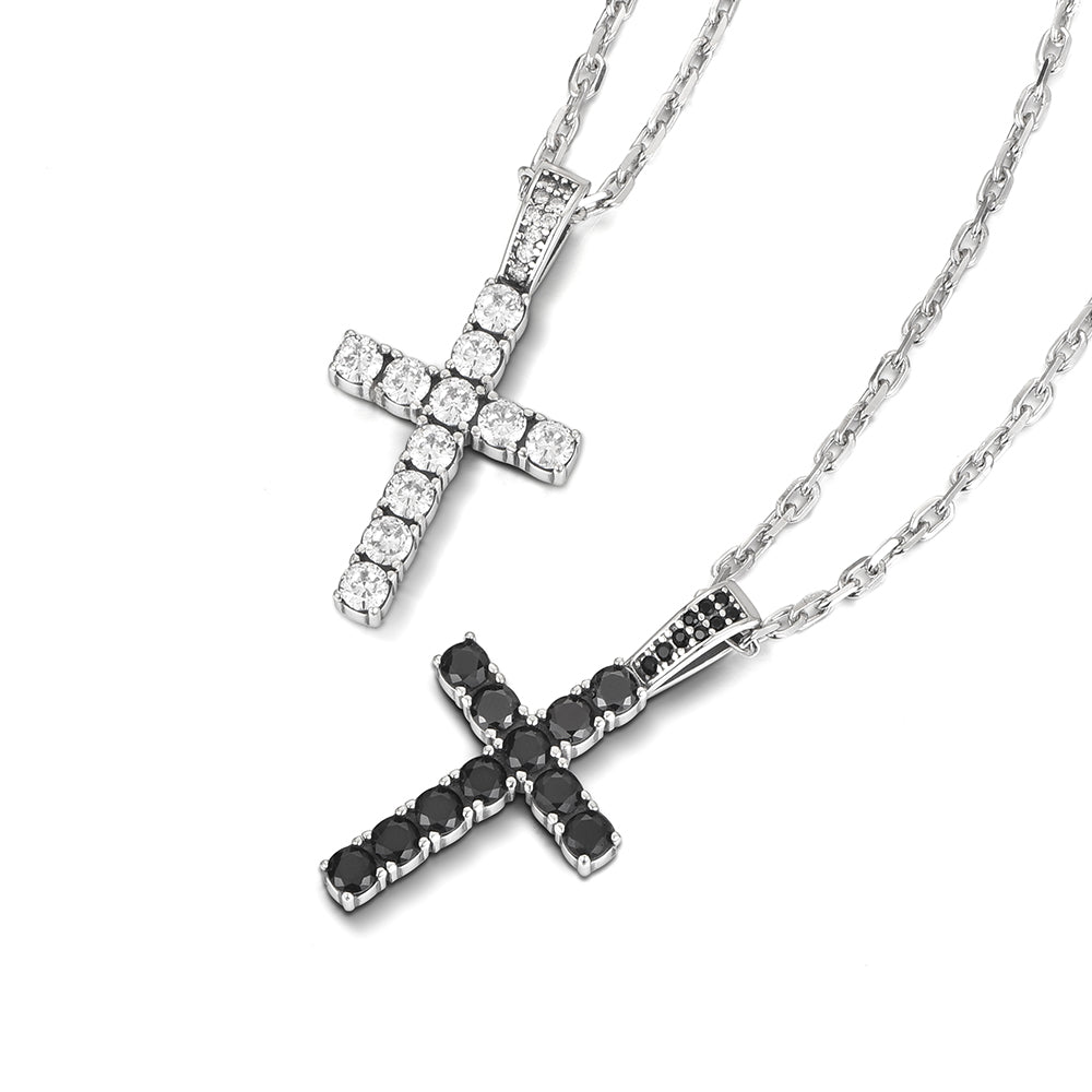 Sterling Silver Cross Couple Pendants