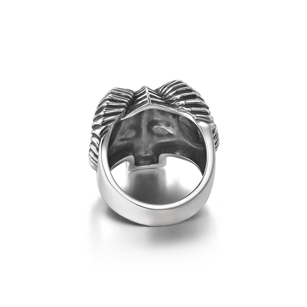 Hip Hop Skull Sterling Silver Rings