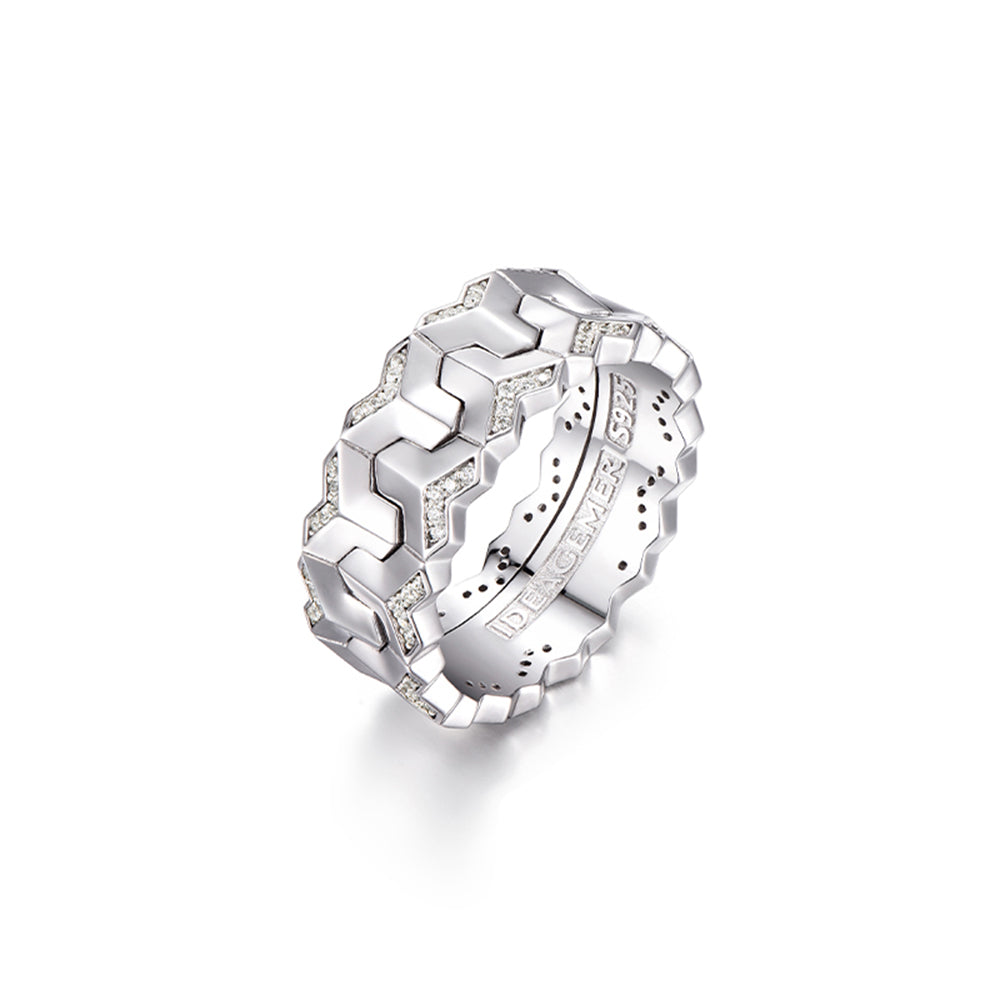 Original Design Fashion Sterling Silver Armor Rings