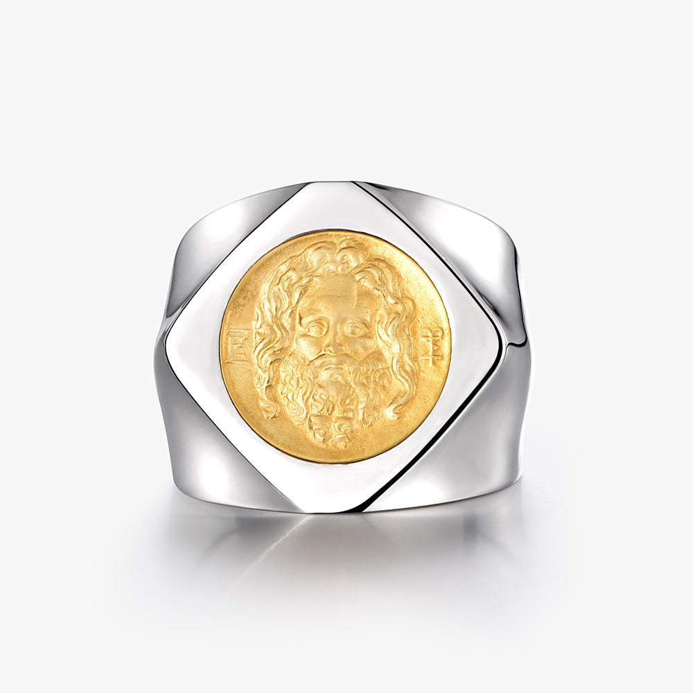 Sterling Silver Poseidon Vintage Rings
