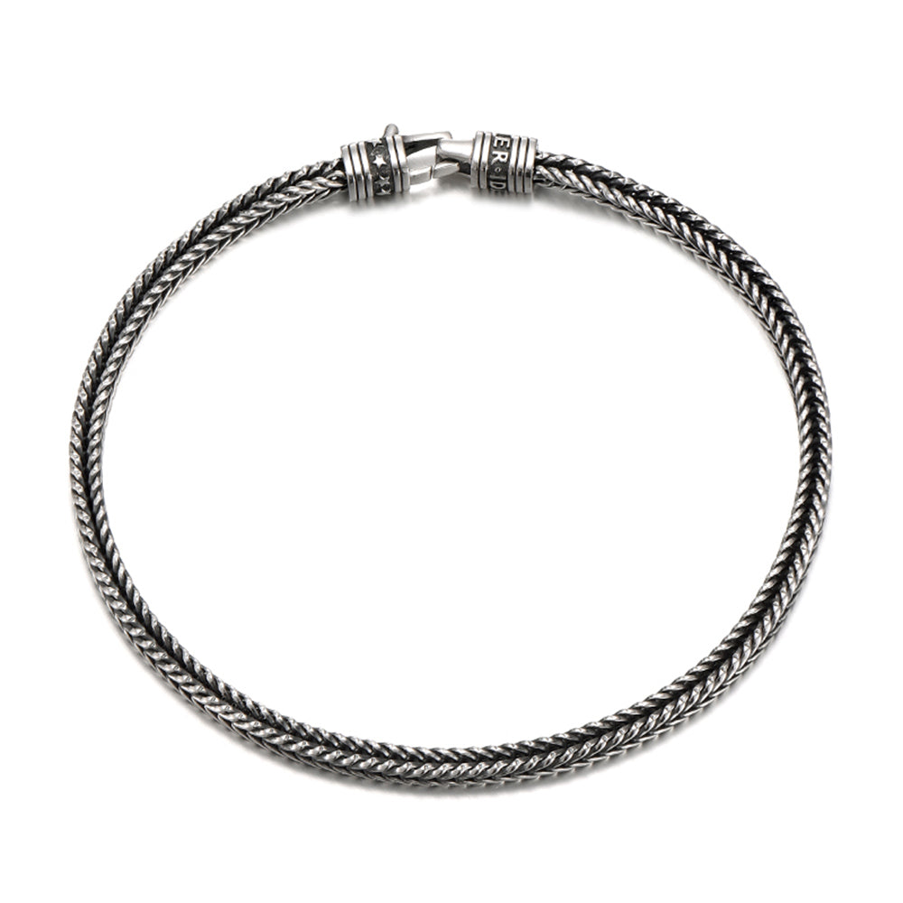 Sterling Silver Vintage Braided Bracelets
