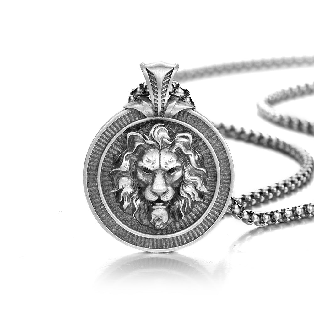Sterling Silver Hip-Hop Lion Pendants