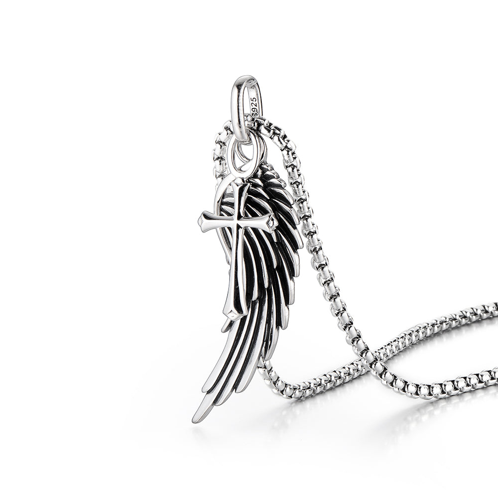 Sterling Silver Necklace Wings Cross High Street Pendants