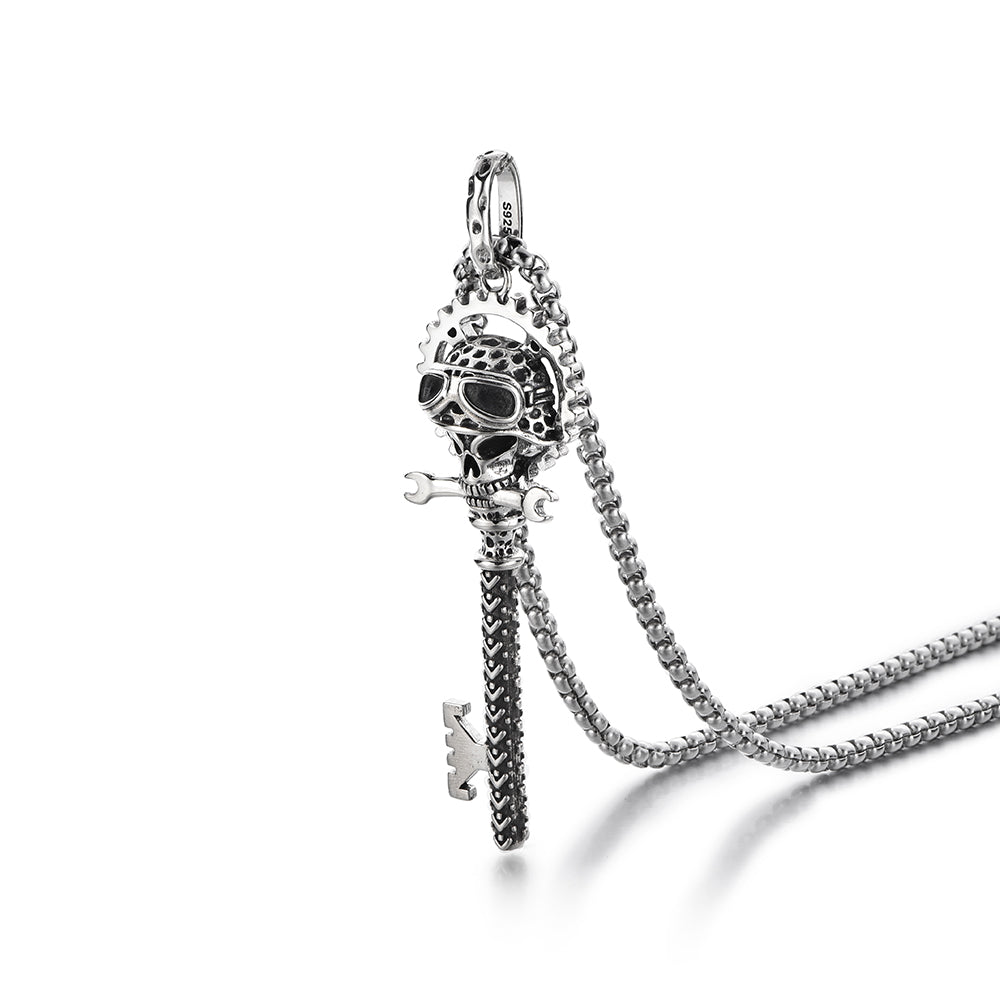 Skull Sterling Silver Vintage Pendants