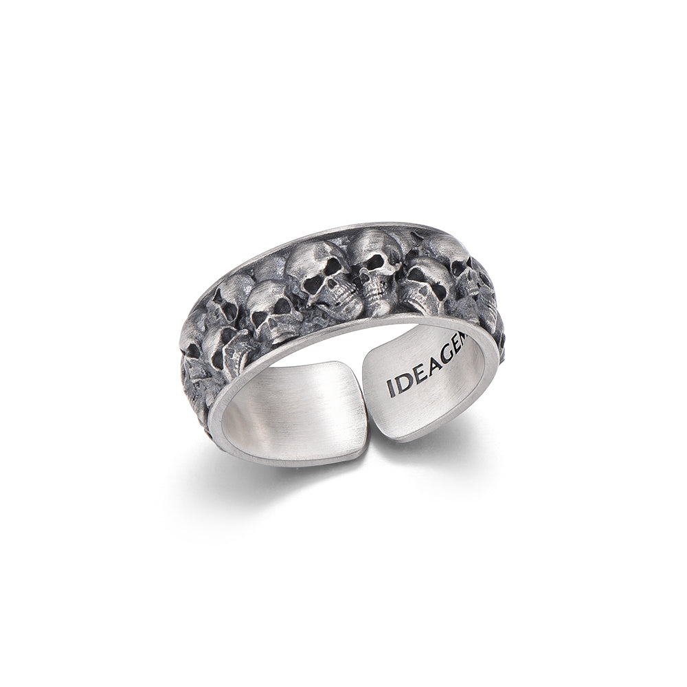 Men's Vintage High Street Skull Sterling Silver Rings