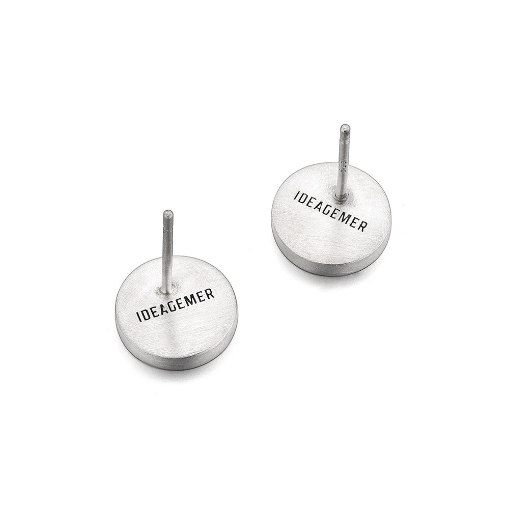 Eye Of Horus Sterling Silver Stud Earrings
