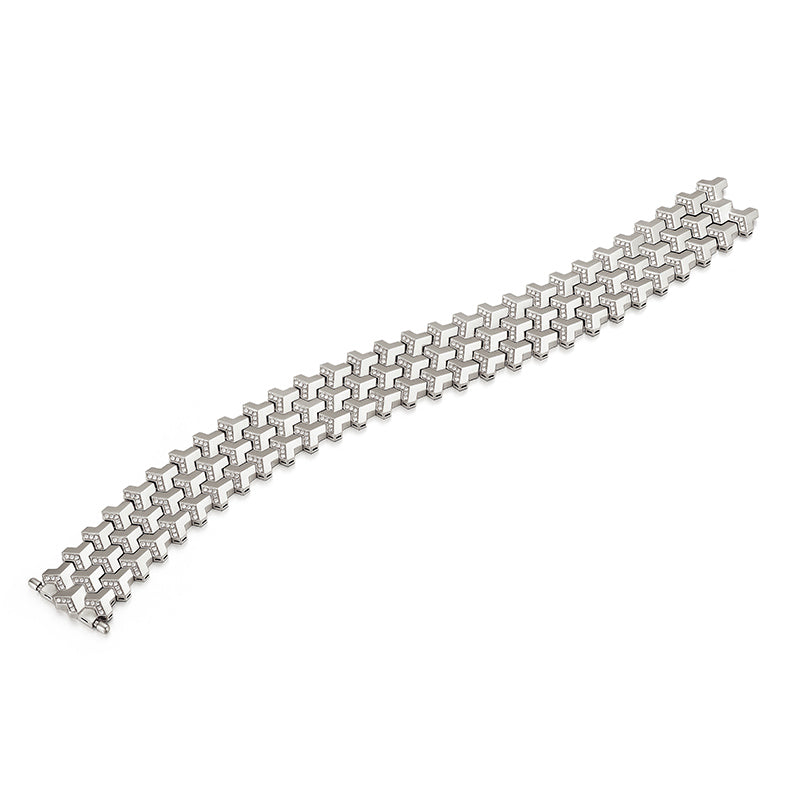 18K Gold Diamond Jewelry Custom Armor Bracelets
