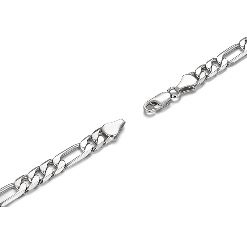 Sterling Silver Figaro Hip Hop Bracelets