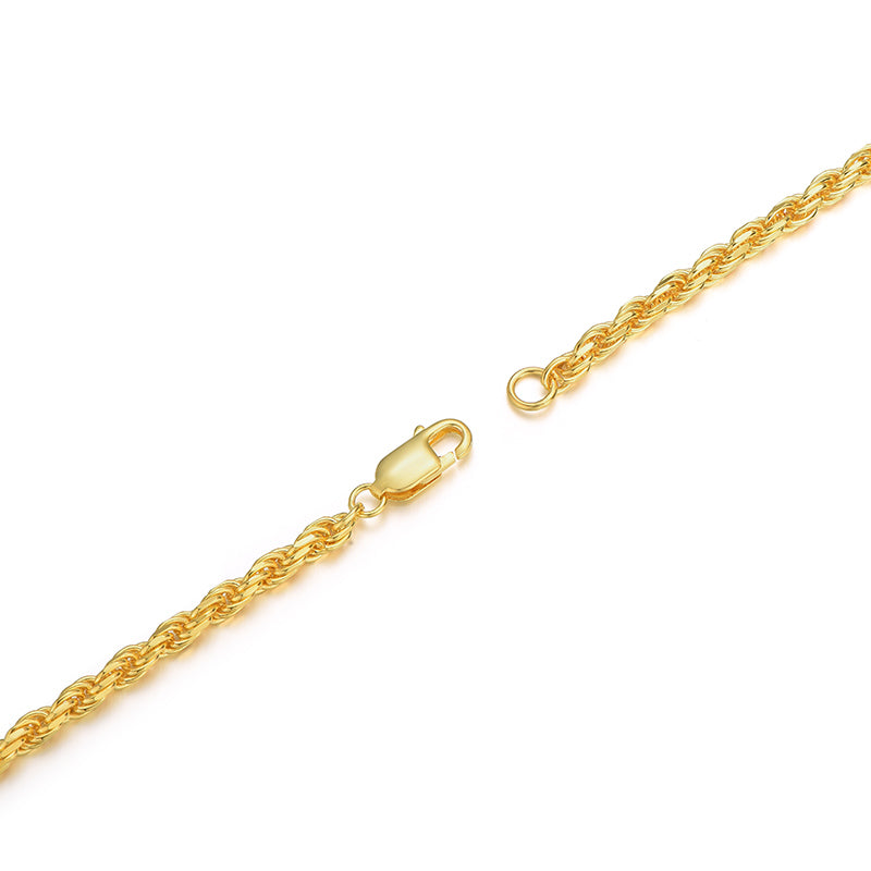 Sterling Silver Gold Plated Fashion Twist Bracelets