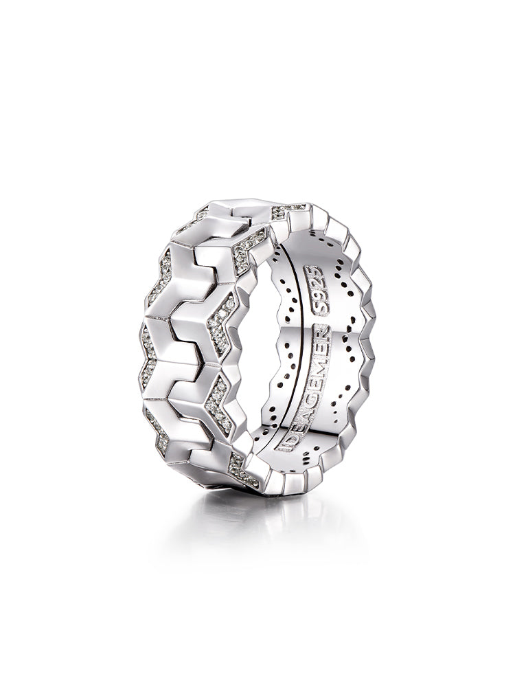 Original Design Fashion Sterling Silver Armor Rings
