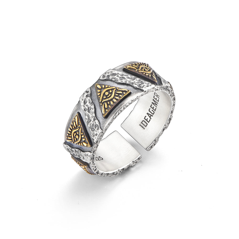 Eye Of God Sterling Silver Rings