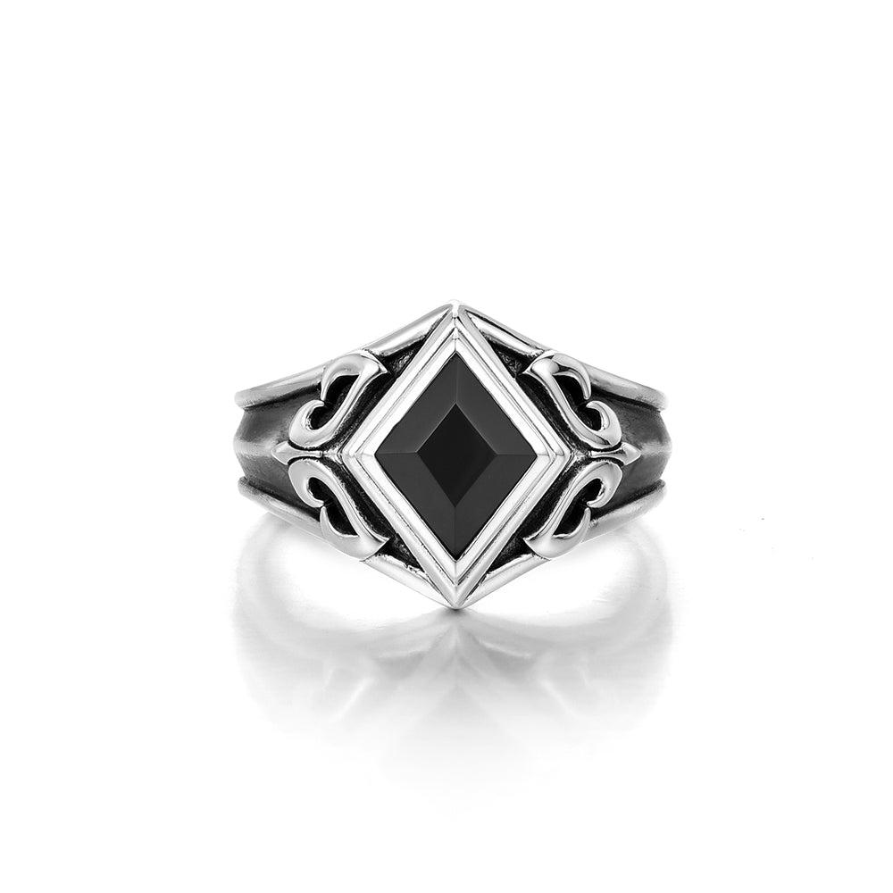 Sterling Silver Onyx Rings