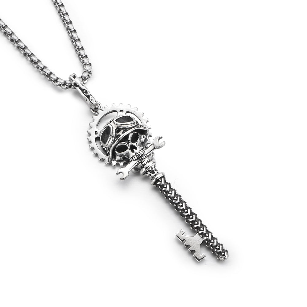 Skull Sterling Silver Vintage Pendants