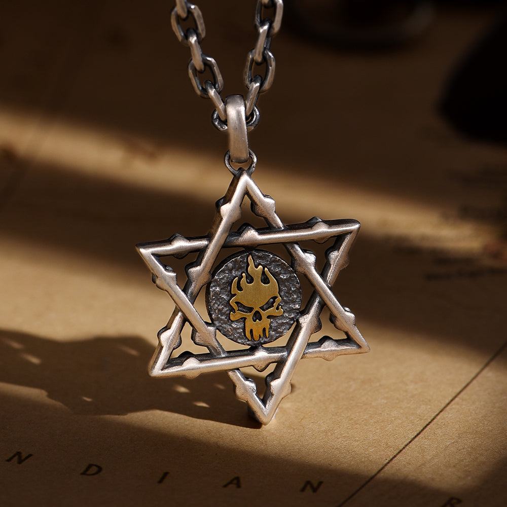 Sterling Silver Hexagram Pendants