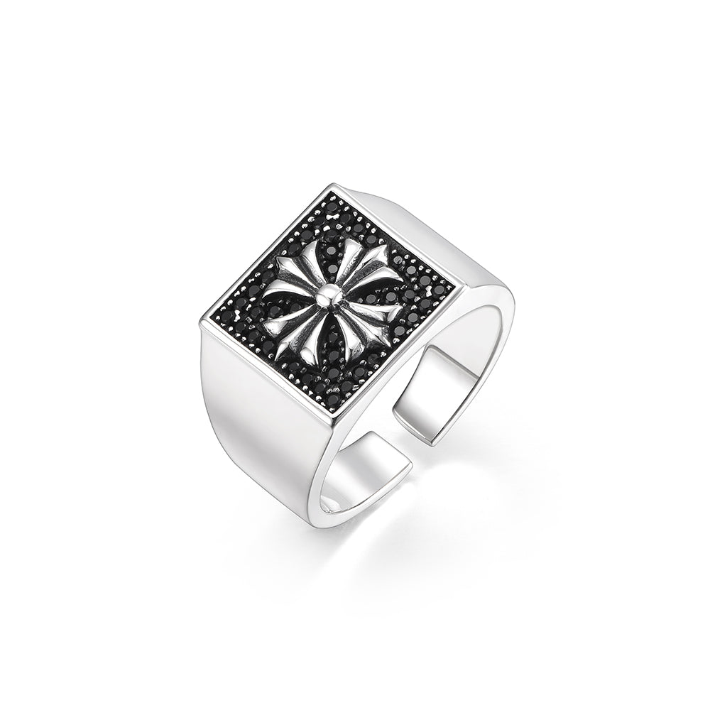 Cross Sterling Silver Rings