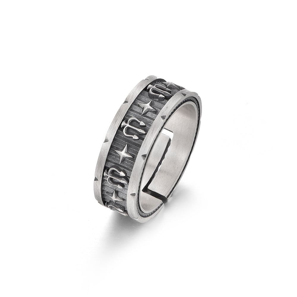 Trident Sterling Silver Rings