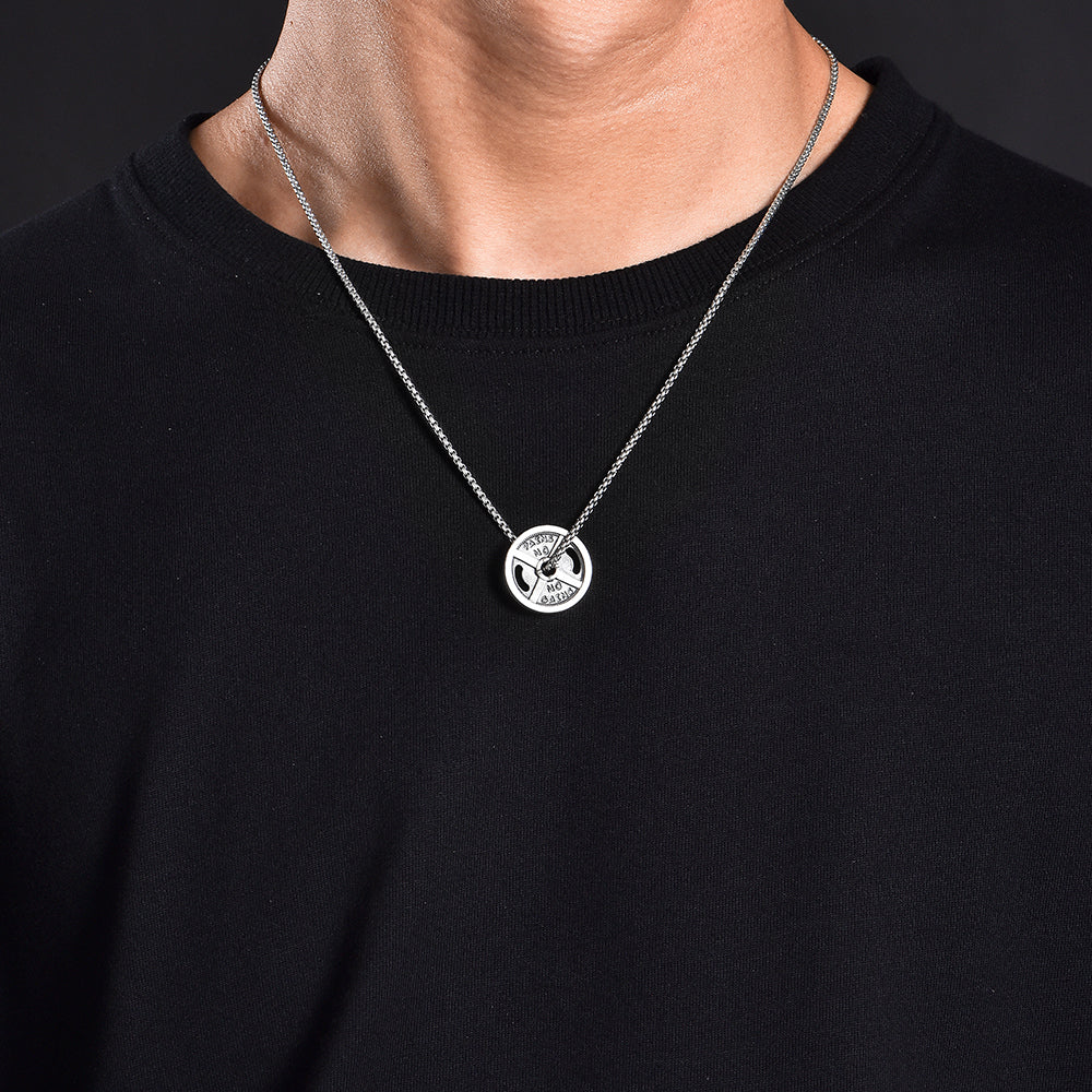 Vintage Barbell Sterling Silver Pendants