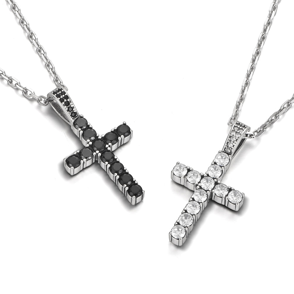 Sterling Silver Cross Couple Pendants