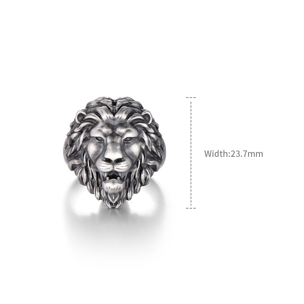 Lion Sterling Silver Rings