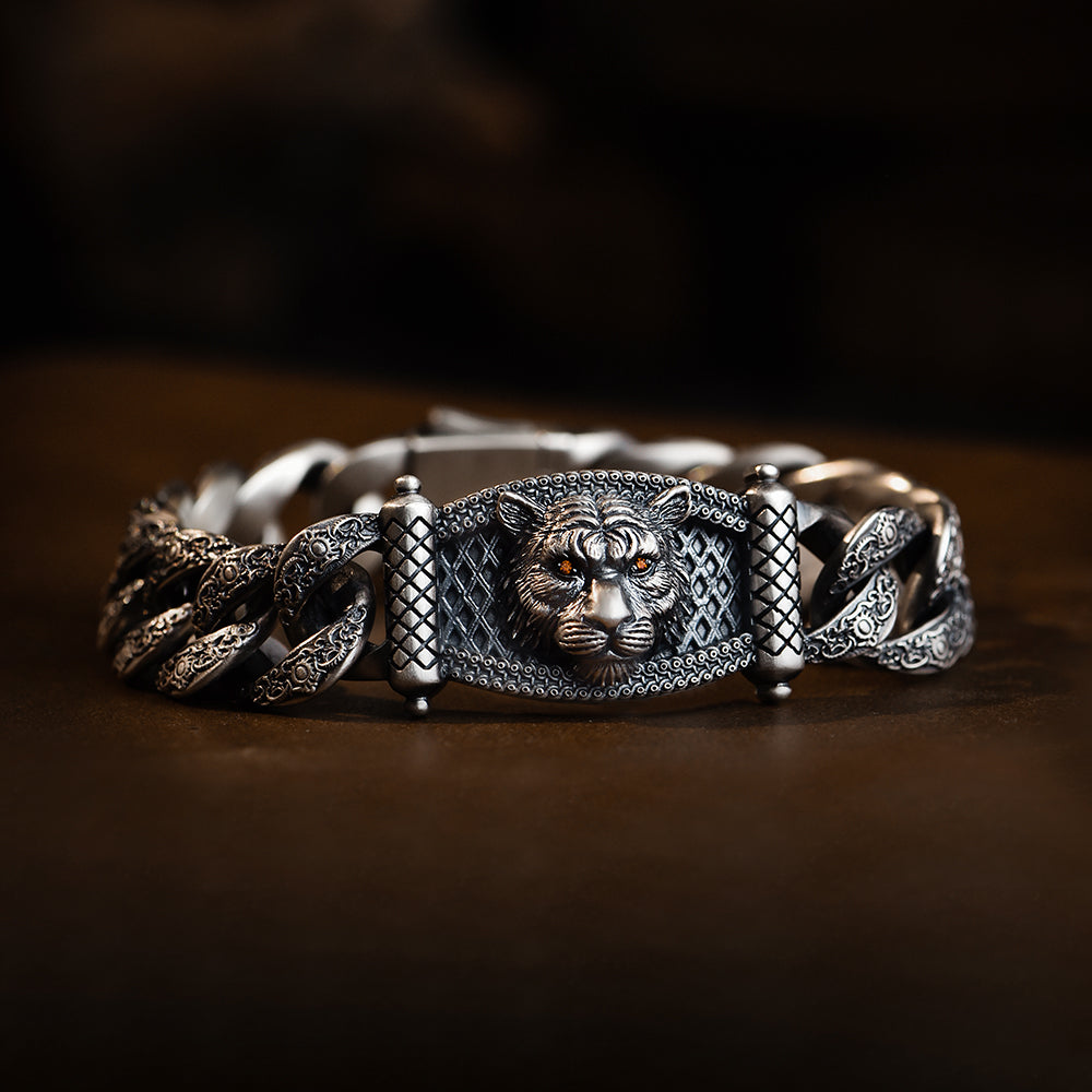 Lion Sterling Silver Bracelets