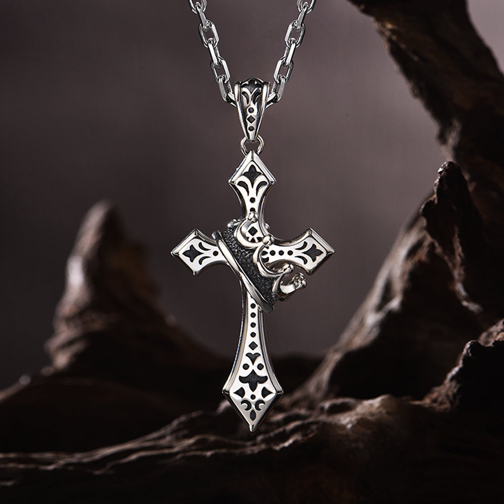 Crown Cross Sterling Silver High Street Pendants