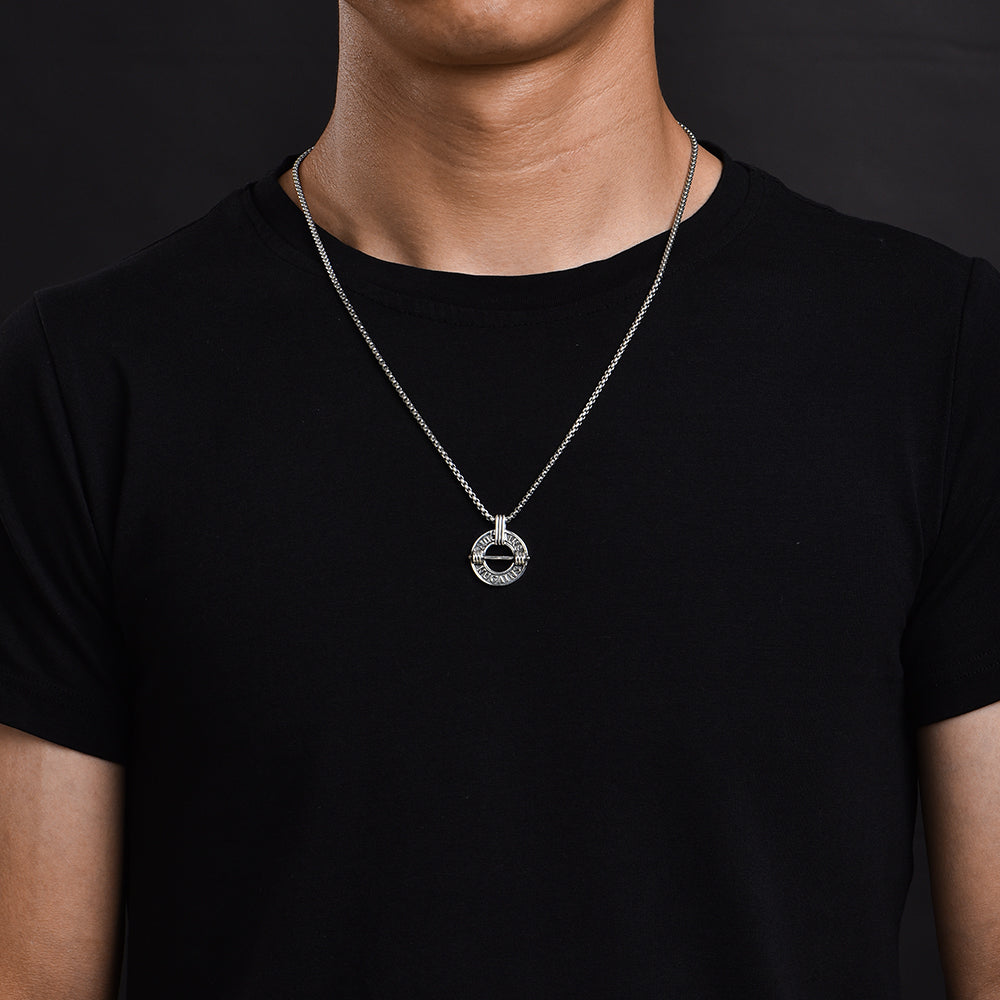 Barbell Sterling Silver Pendants