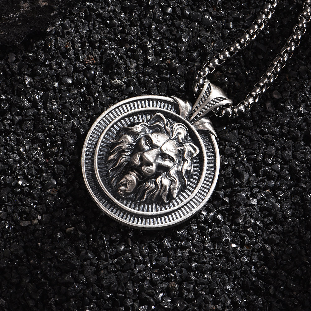 Sterling Silver Hip-Hop Lion Pendants
