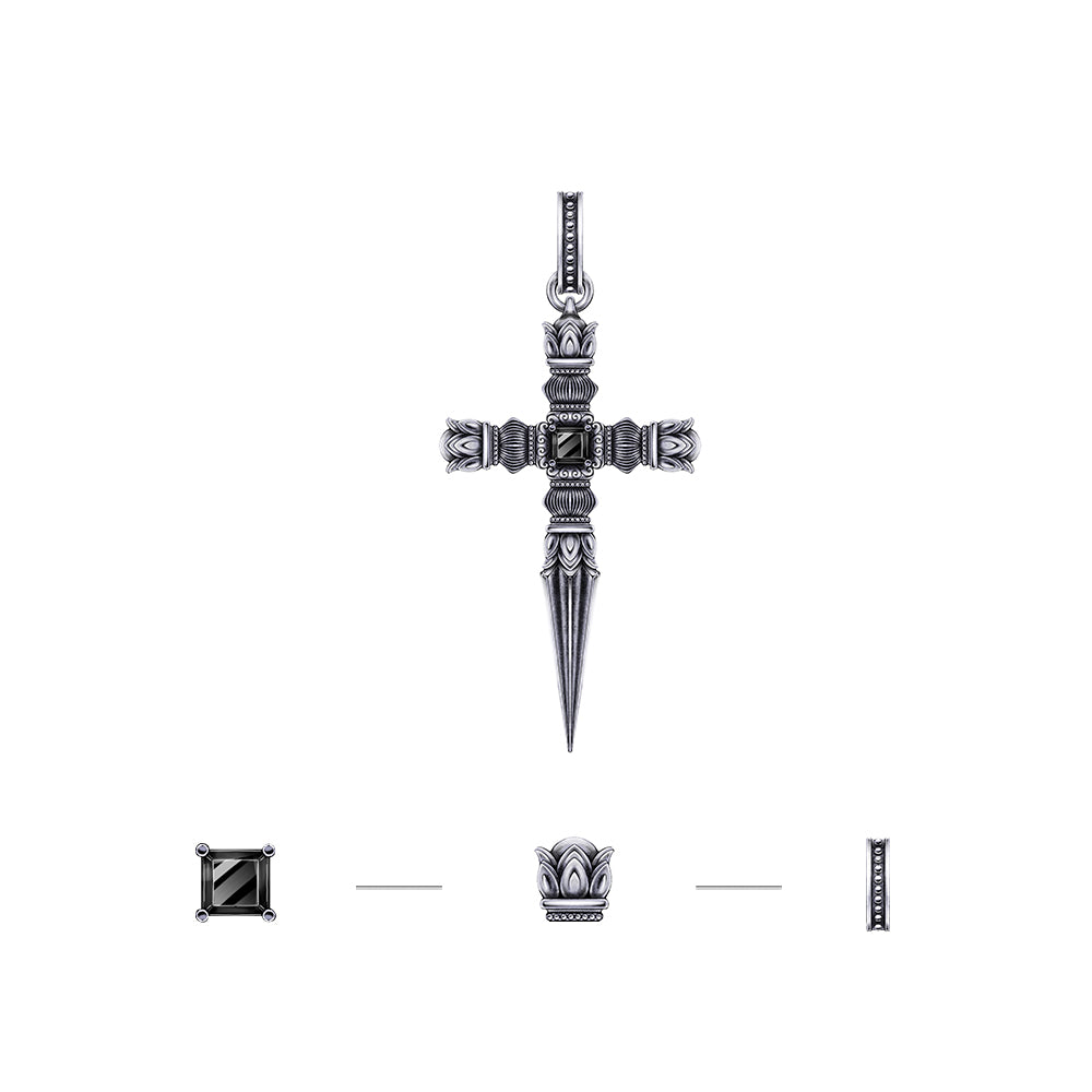 Sterling Silver Cross Vintage High Street Pendants