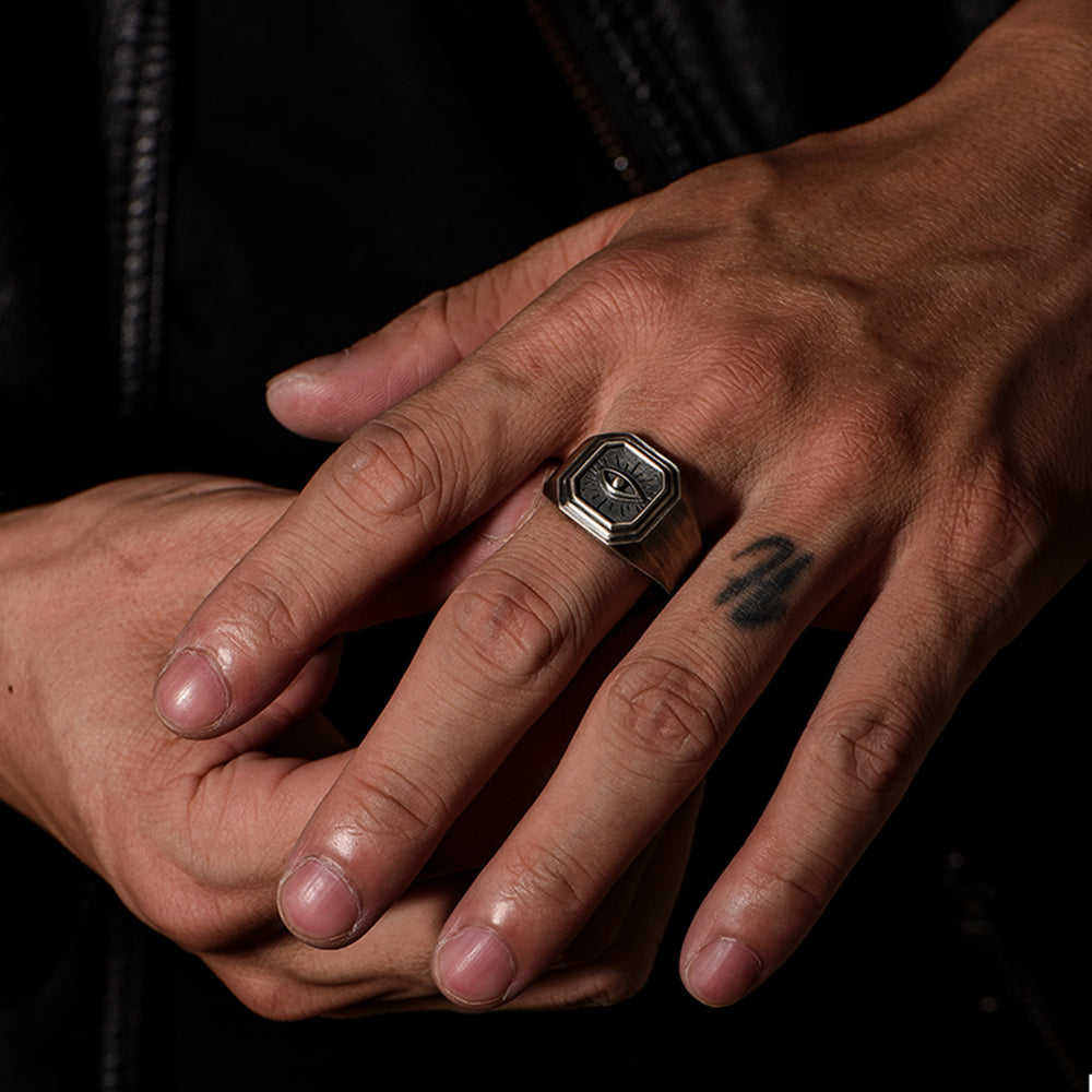 Original Design Eye Of Devil Retro High Street Sterling Silver Rings
