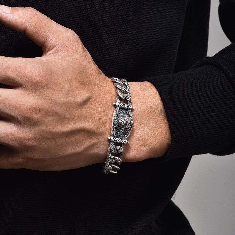 Lion Sterling Silver Bracelets