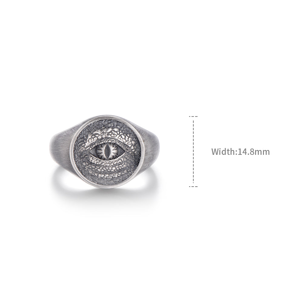 Evil Of Eye Vintage Sterling Silver Rings