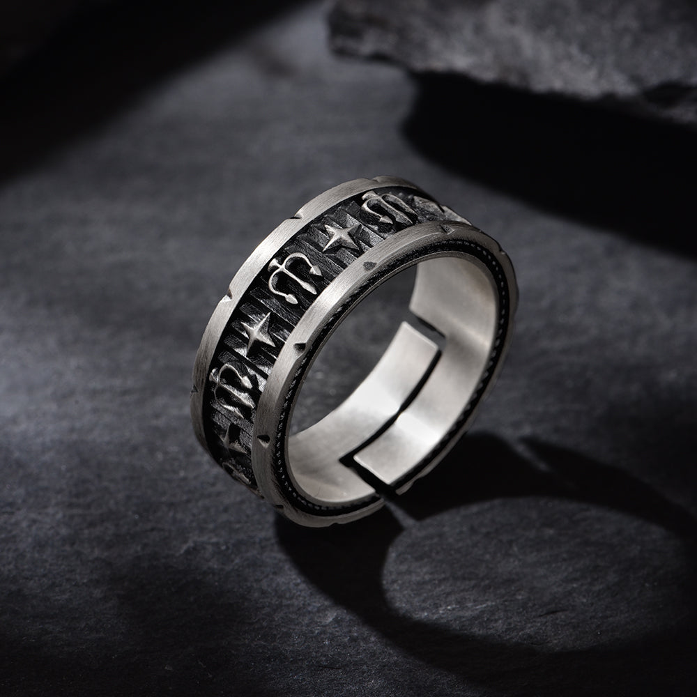 Trident Sterling Silver Rings
