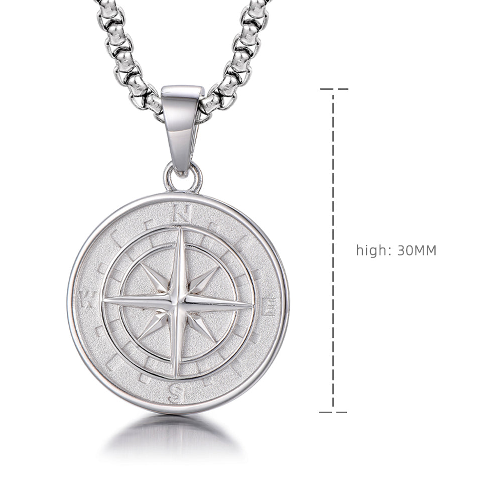 Sterling Silver Compass Pendants