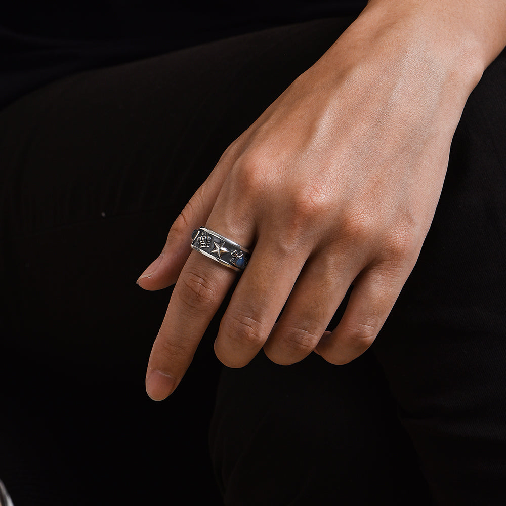 Sterling Silver Vintage Crown Rings
