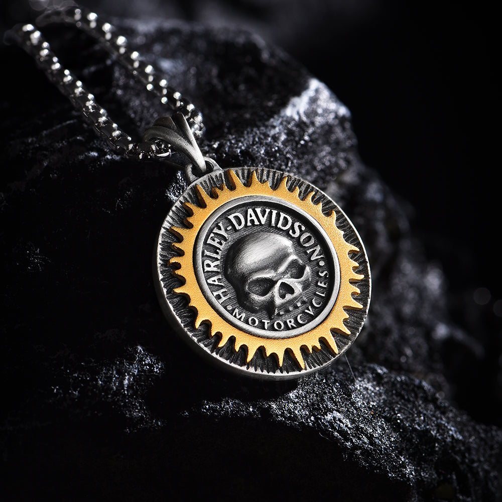 Skull Sterling Silver Necklace Hip Hop Pendants