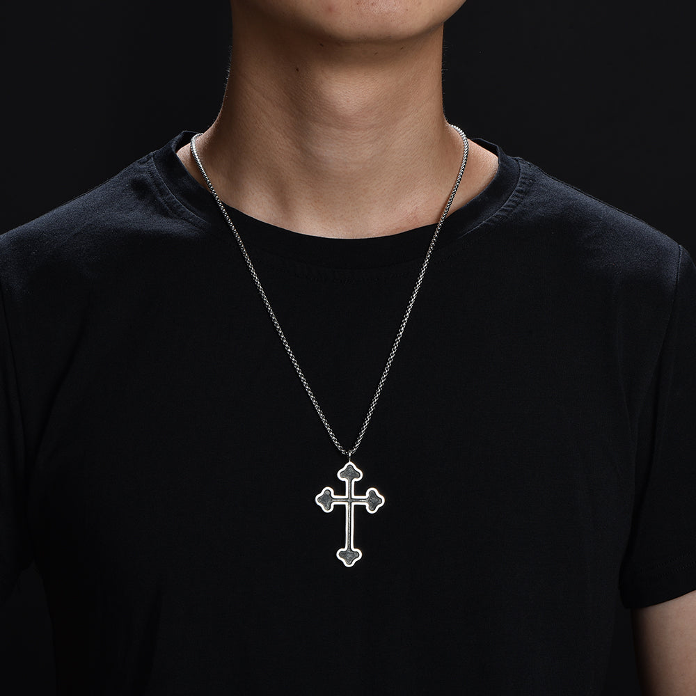 Sterling Silver Cross Necklace Simple Pendants