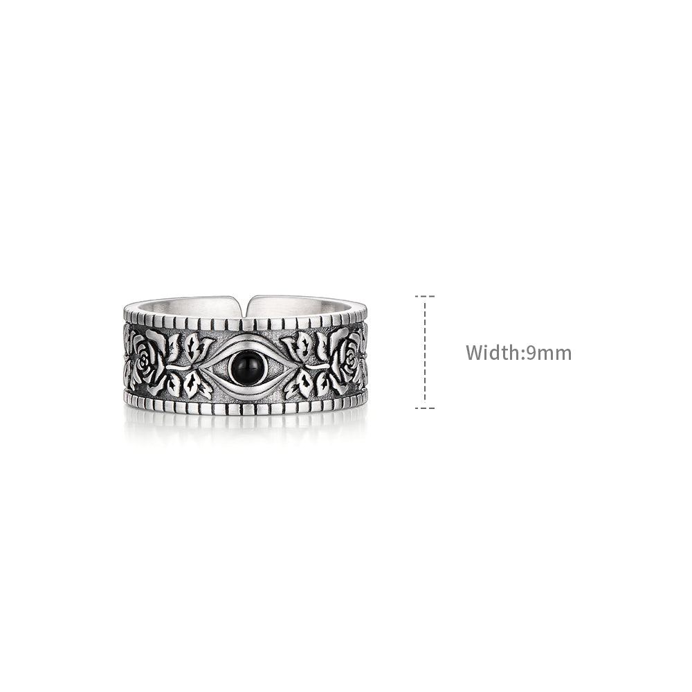 Original Design Eye Of God Sterling Silver Rings