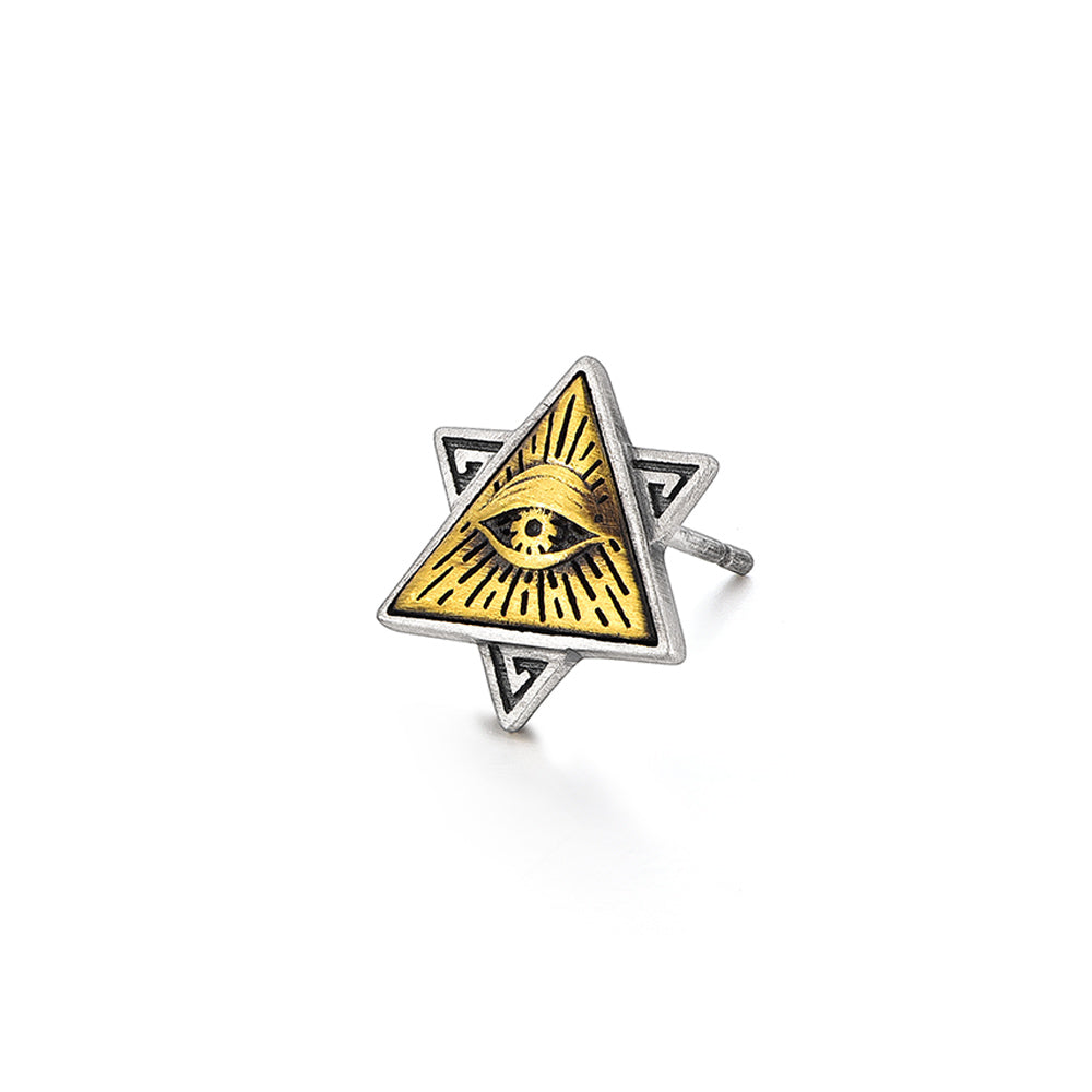 Eye Of God Sterling Silver Earrings