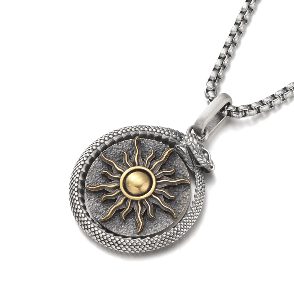 Rotatable Ouroboros Pendants