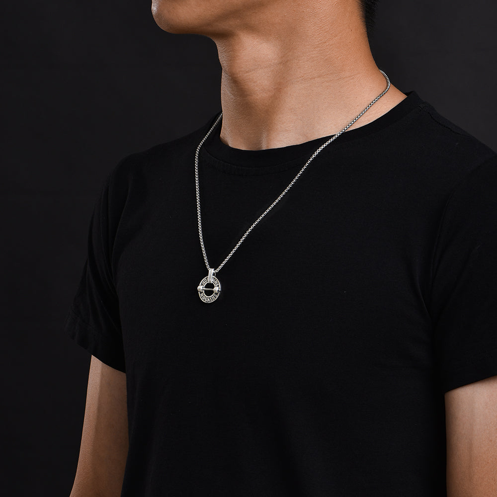 Barbell Sterling Silver Pendants