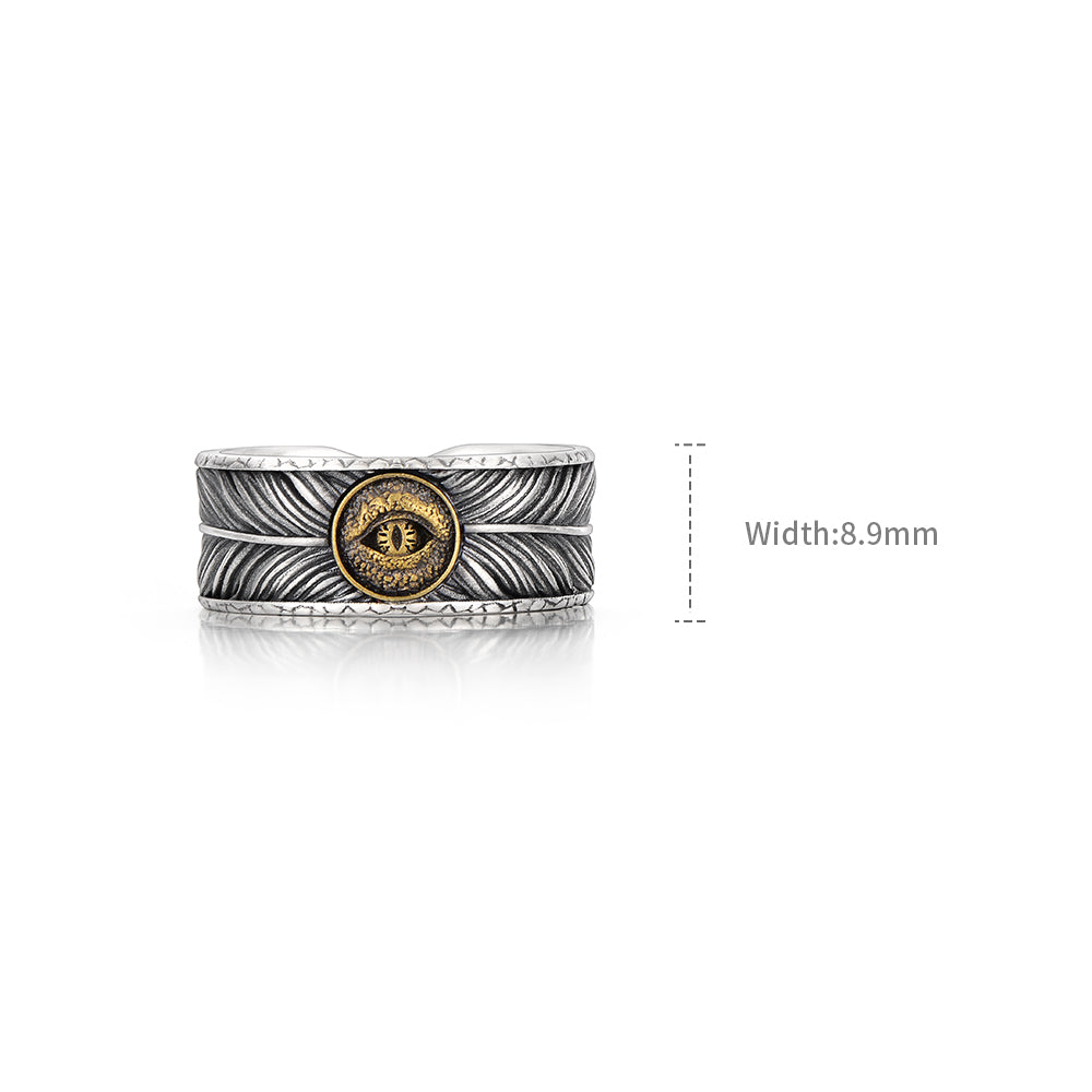 Original Design Devil Eye Sterling Silver Rings