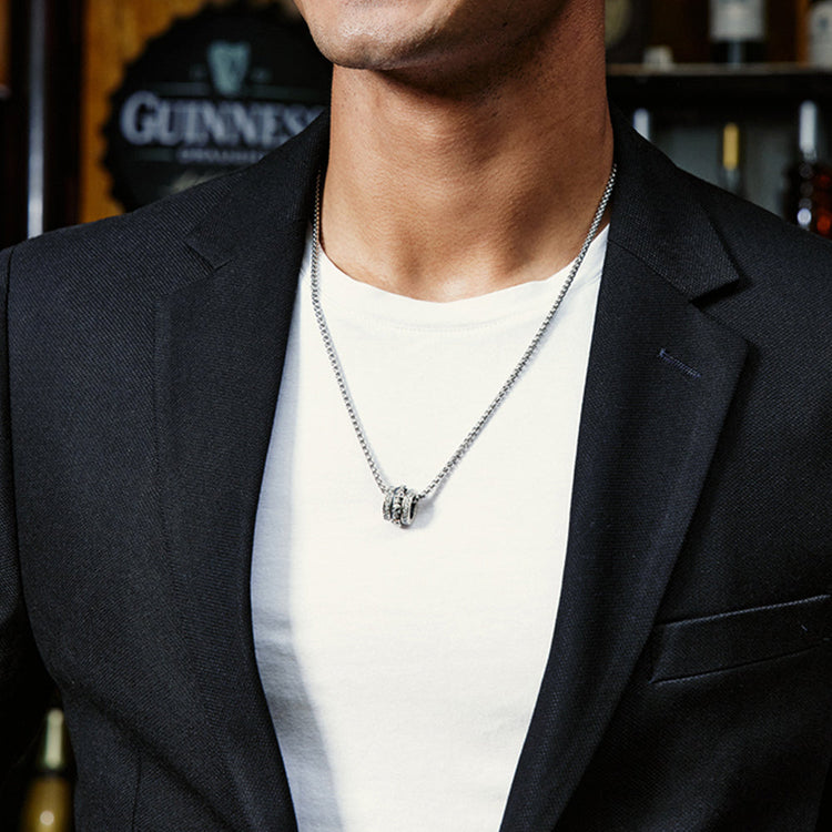 IDEAGEMER Sterling Silver Skull Necklace Pendants