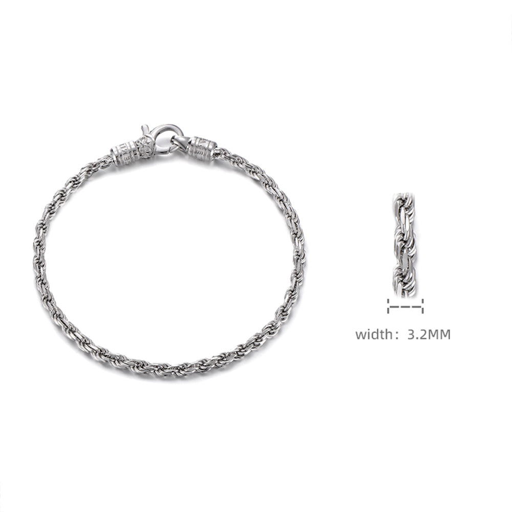 Sterling Silver Iris Twist Bracelets