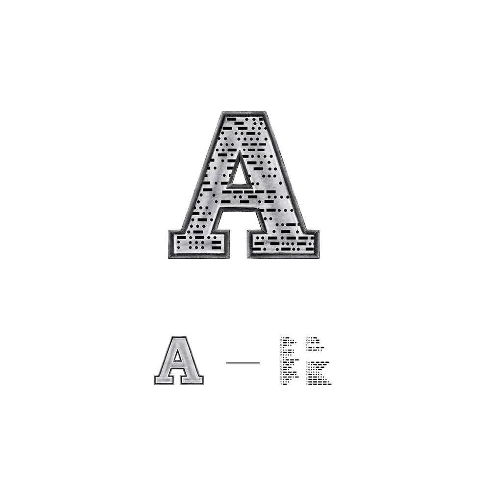 Sterling Silver High Street Hip Hop Character Letter Pendants