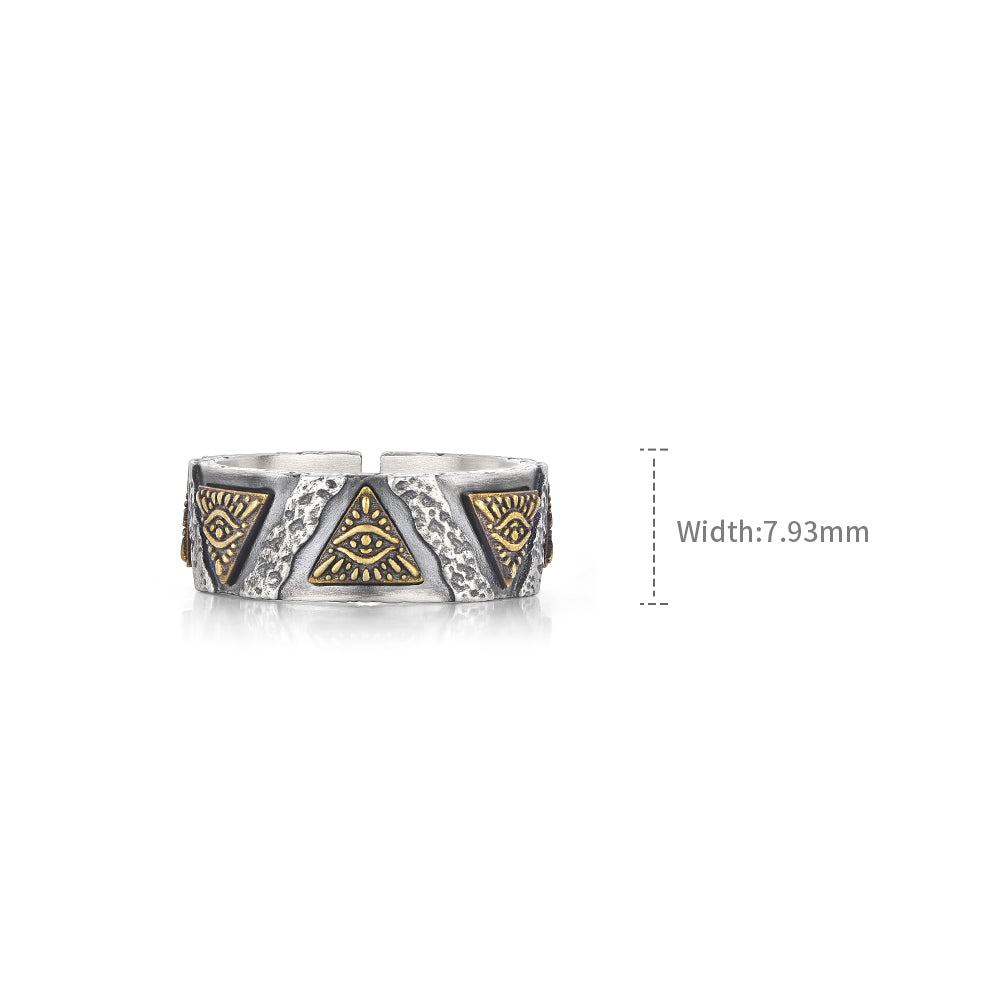Eye Of God Sterling Silver Rings