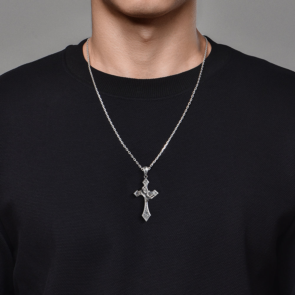 Crown Cross Sterling Silver High Street Pendants