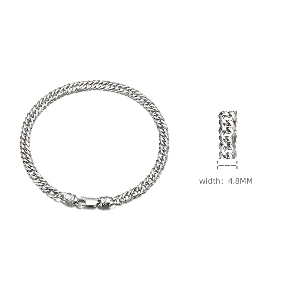 Sterling Silver Hip Hop Cuban Bracelets