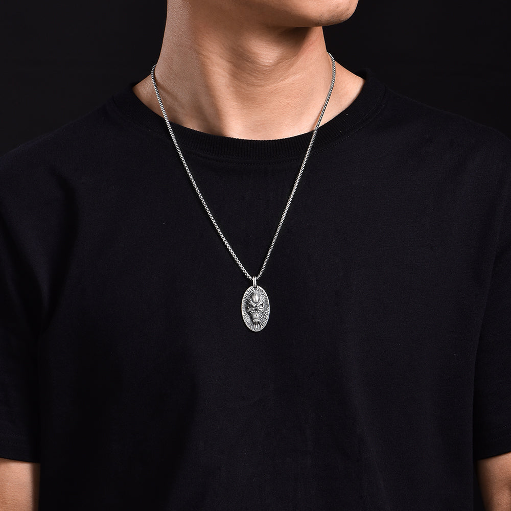 Skull Sterling Silver Necklace Pendants